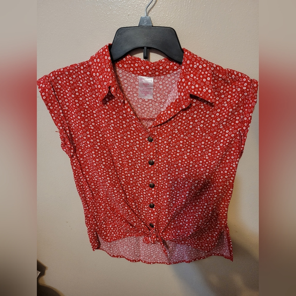 NOBO cropped floral shirt